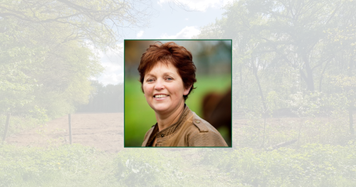 Sfeerfoto van natuur met een foto van Marlie