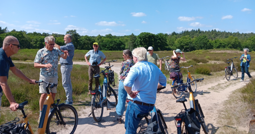 Sfeerimpressie fietstocht op de Meinweg