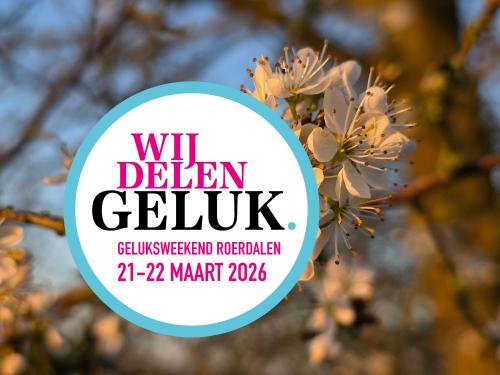 Bloesem boom en geluksweekend logo